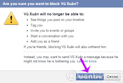 How to block Facebook nick, how to block an annoying invitation? Picture 4