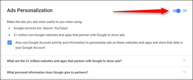 How to block Google personalized ads Picture 4