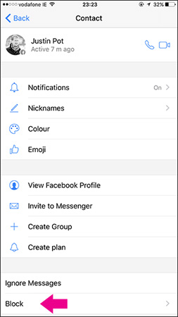 How to block messages from someone on Facebook Messenger? Picture 5