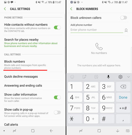 How to block phone numbers or messages on Galaxy S9 / S9 + Picture 4