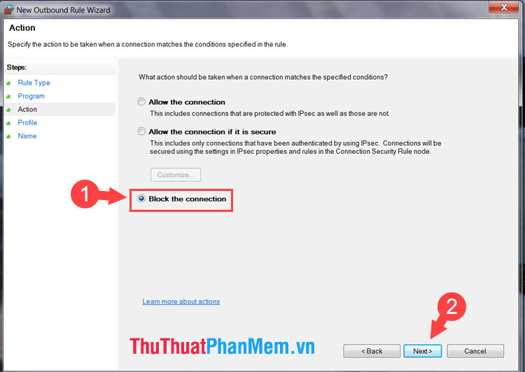 How to block software from connecting to the Internet by Firewall Picture 11