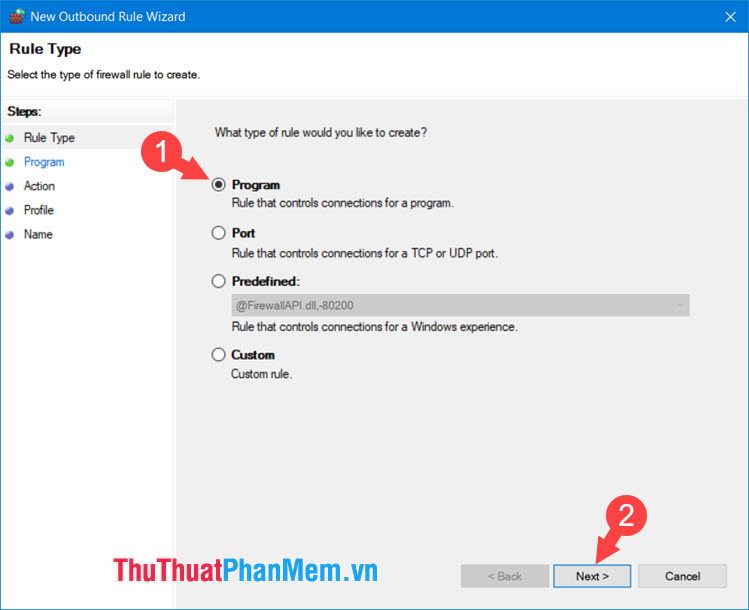 How to block software from connecting to the Internet by Firewall Picture 18