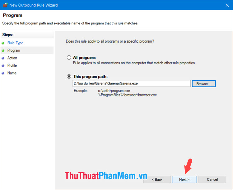 How to block software from connecting to the Internet by Firewall Picture 21