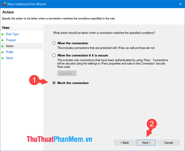 How to block software from connecting to the Internet by Firewall Picture 22