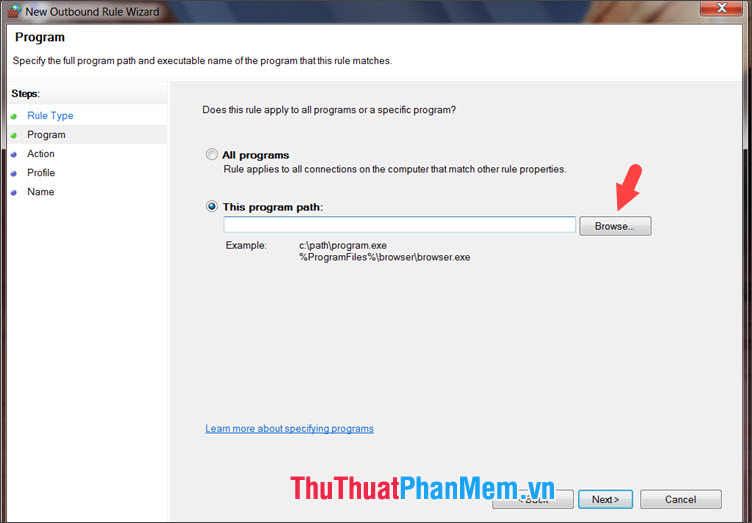 How to block software from connecting to the Internet by Firewall Picture 8