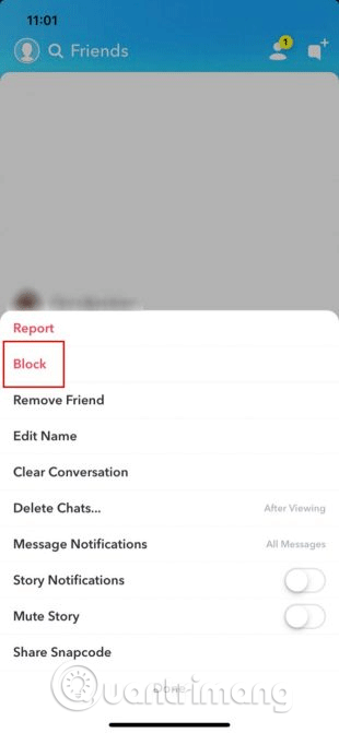 How to block someone on Snapchat? Picture 3