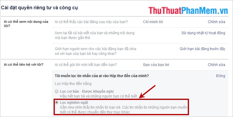 How to block spam messages, advertising messages, and Facebook scams Picture 7