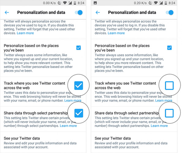 How to block Twitter from tracking and sharing personal data on iPhone, iPad, Android and PC Picture 4