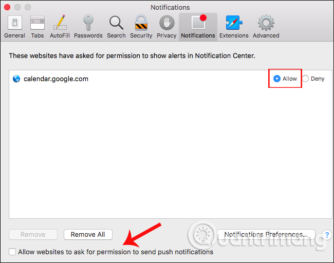 How to block websites from displaying notifications on browsers Picture 12