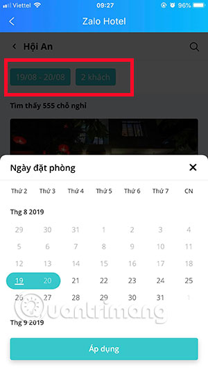 How to book a hotel on Zalo Picture 4