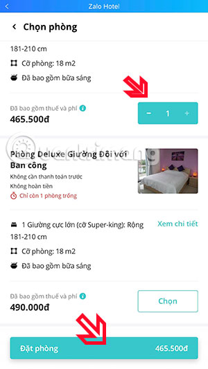 How to book a hotel on Zalo Picture 7