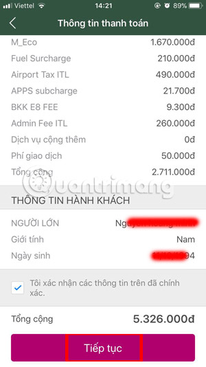 How to book air tickets by phone with Momo wallet Picture 12