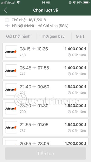 How to book air tickets by phone with Momo wallet Picture 8