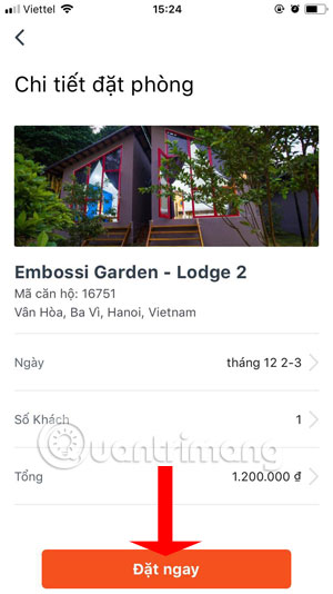 How to book Homestay, Rent Homestay on the phone with Luxstay application Picture 13