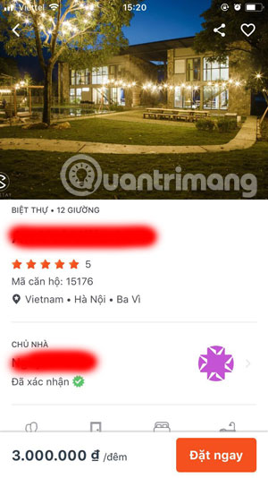 How to book Homestay, Rent Homestay on the phone with Luxstay application Picture 7