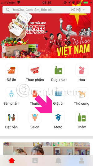 How to book motorbike Now.vn with only 5,000 VND Picture 1
