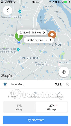 How to book motorbike Now.vn with only 5,000 VND Picture 6