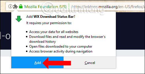 How to bring download status bar on Chrome into Firefox Picture 2