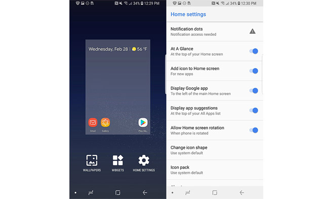 How to bring horizontal interface on Galaxy S9 on every Android device without root Picture 3