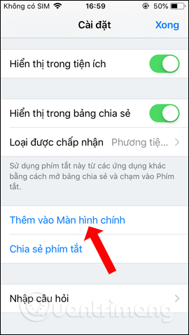 How to bring Siri Shortcuts shortcut to iPhone main screen