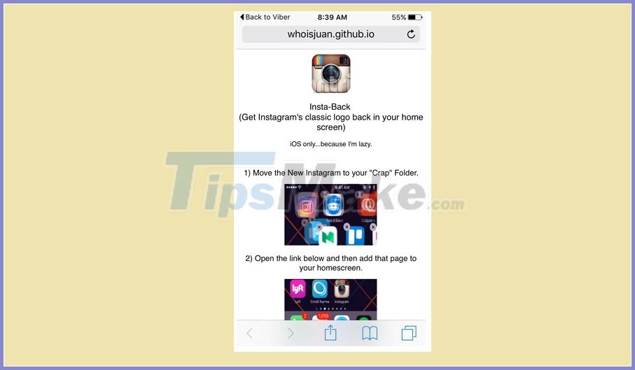 How to bring the old Instagram icon back on the iOS device Picture 2