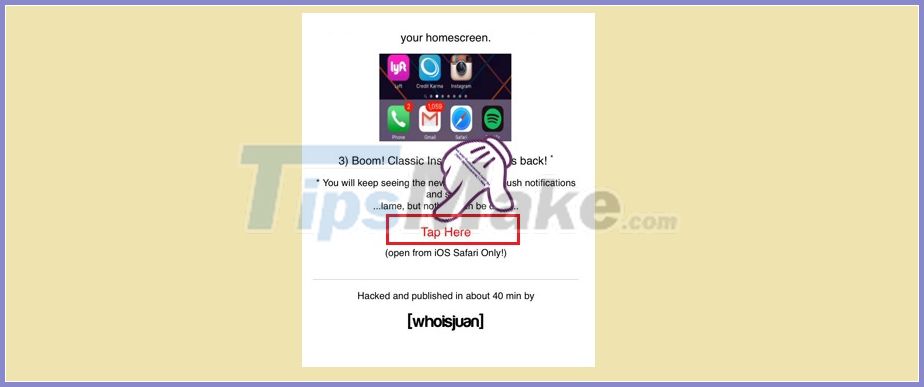 How to bring the old Instagram icon back on the iOS device Picture 3