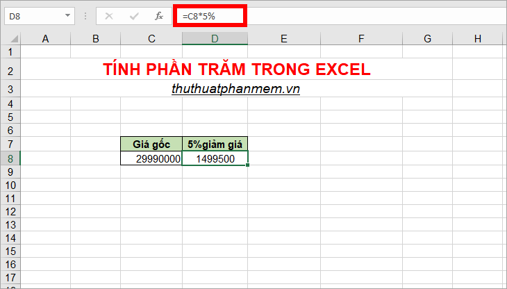 How to calculate percentages in Excel, the percentage calculation in Excel is the fastest and most standard Picture 11