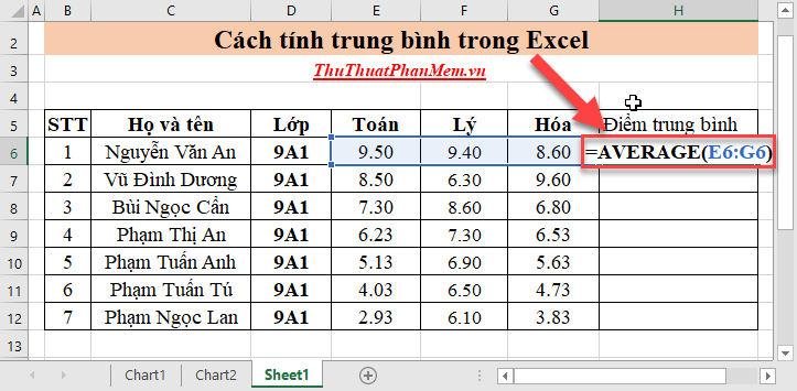 How to calculate the average in Excel Picture 8