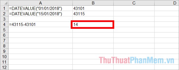 How to calculate the number of days in Excel - Functions, formulas for calculating the number of days in Excel Picture 3