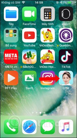How to call a contact on the iPhone main screen Picture 13