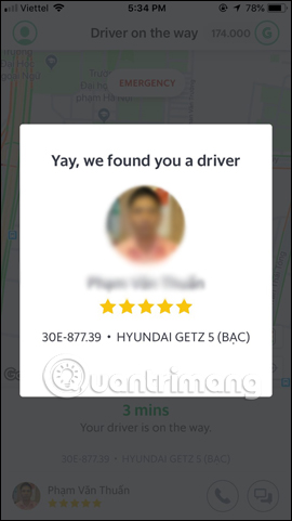 How to call cars online on GrabShare Picture 13