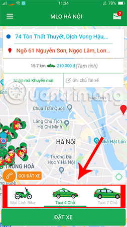 How to call Mai Linh taxi on the phone Picture 7