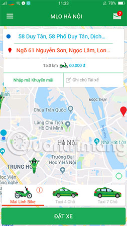 How to call Mai Linh taxi on the phone Picture 8