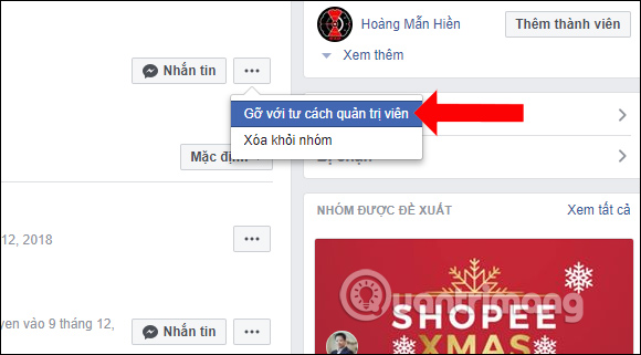 How to cancel Admin in Facebook group Picture 4
