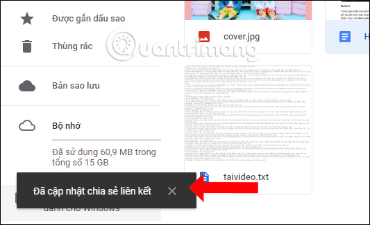 How to cancel sharing Google Drive link Picture 5