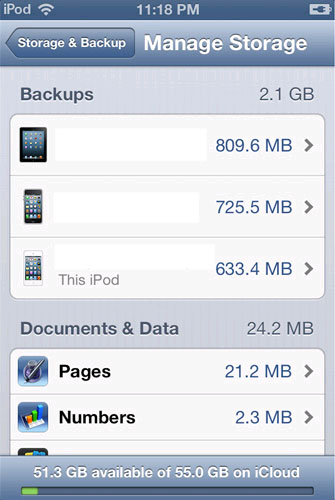 How to cancel unnecessary backups on iCloud Picture 3