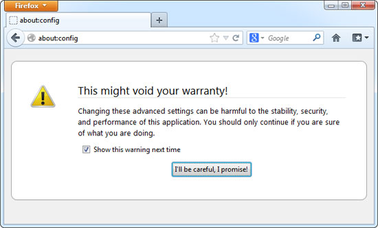 How to change advanced settings hidden in the browser Picture 4