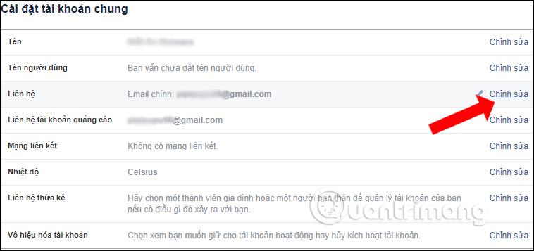 How to change another email on Facebook Picture 2