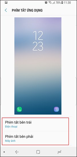 How to change application shortcuts on Galaxy S8 lock screen Picture 4
