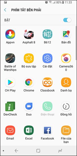 How to change application shortcuts on Galaxy S8 lock screen Picture 5