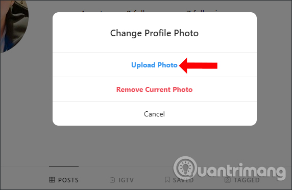 How to change avatar Instagram on your computer Picture 3