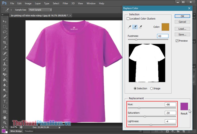 How to change colors in Photoshop quickly and accurately Picture 5