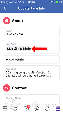 How to change Facebook Fanpage catalog Picture 6