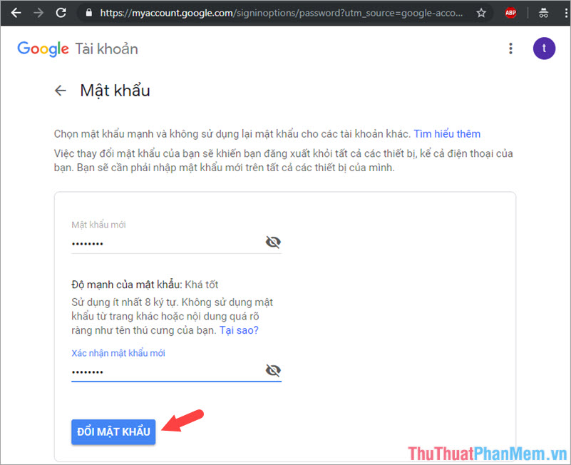 How to change Gmail Password (password) on the computer quickly Picture 6