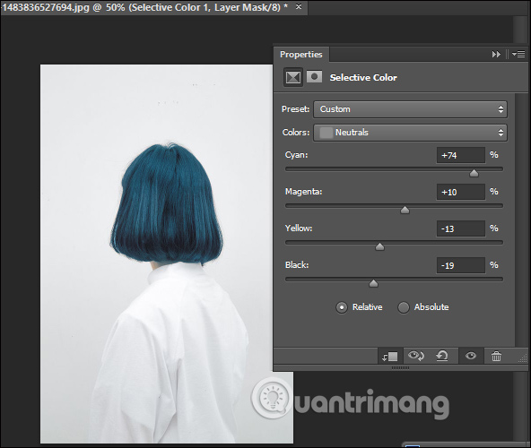 How to change hair color in Photoshop Picture 6