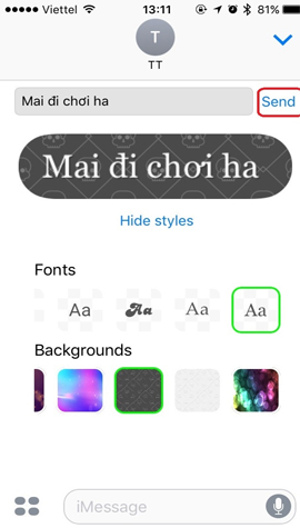 How to change iMessage iOS font with Custom Message Styles Picture 5