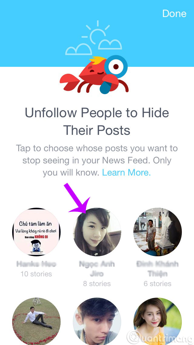 How to change information on my News Feed on iOS? Picture 6