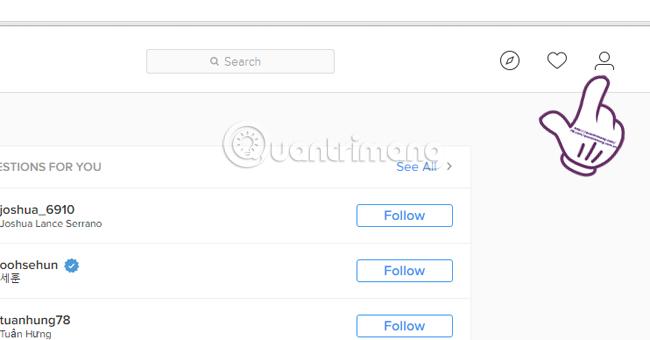 How to change Instagram account information on the computer Picture 1