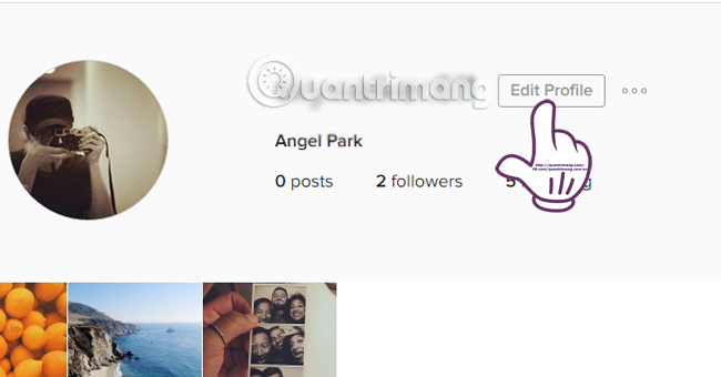 How to change Instagram account information on the computer Picture 2
