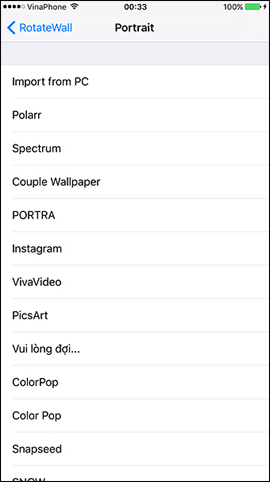 How to change iPhone wallpaper automatically when rotating the screen Picture 3